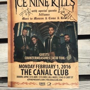 ICE NINE KILLS - SIGNED VENUE POSTER